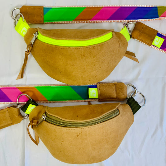 Hip Bag | handgemachte Tasche aus recyceltem Leder. Nachhaltig & einzigartig.