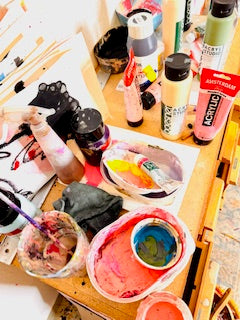 Malen ohne Absicht - Ein Tag im Atelier