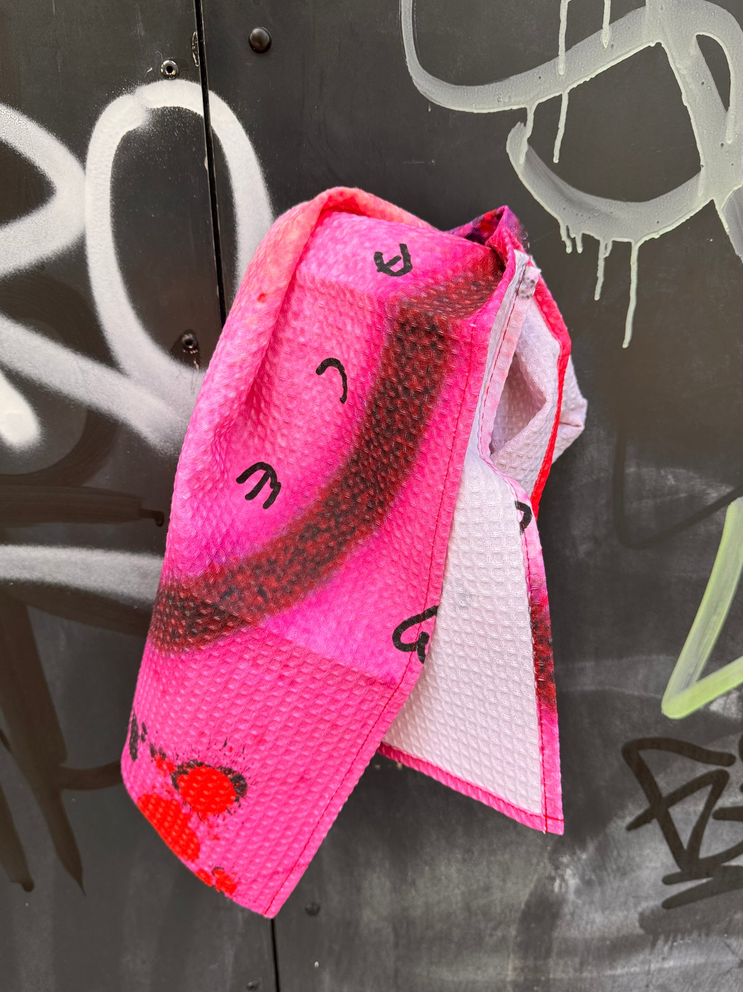 Trockentuch in Waffeloptik aus Baumwolle